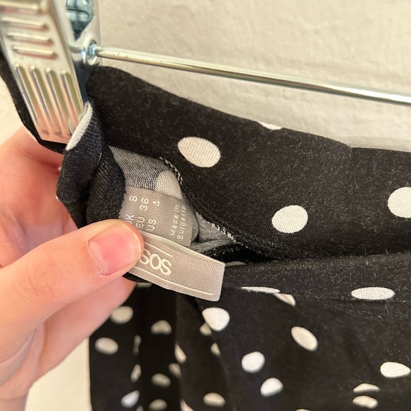 Polka Dot Wrap Mini Skirt - Picture 3 of 3